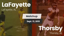 Matchup: LaFayette vs. Thorsby  2019