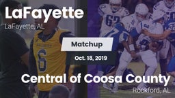 Matchup: LaFayette vs. Central of Coosa County  2019