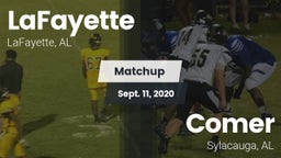 Matchup: LaFayette vs. Comer  2020