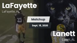 Matchup: LaFayette vs. Lanett  2020