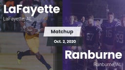 Matchup: LaFayette vs. Ranburne  2020
