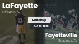 Matchup: LaFayette vs. Fayetteville  2020