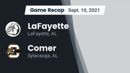 Recap: LaFayette  vs. Comer  2021