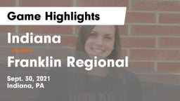 Indiana  vs Franklin Regional  Game Highlights - Sept. 30, 2021