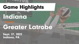Indiana  vs Greater Latrobe  Game Highlights - Sept. 27, 2022