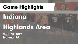 Indiana  vs Highlands Area  Game Highlights - Sept. 20, 2022