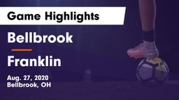 Bellbrook  vs Franklin Game Highlights - Aug. 27, 2020