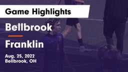 Bellbrook  vs Franklin  Game Highlights - Aug. 25, 2022