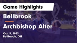 Bellbrook  vs Archbishop Alter  Game Highlights - Oct. 5, 2023