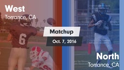 Matchup: West vs. North  2016