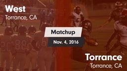 Matchup: West vs. Torrance  2016