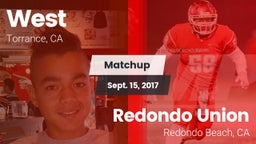 Matchup: West vs. Redondo Union  2017