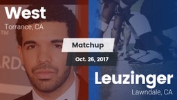 Matchup: West vs. Leuzinger  2017