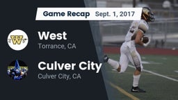 Recap: West  vs. Culver City  2017