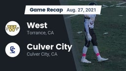 Recap: West  vs. Culver City  2021