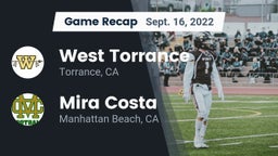 Recap: West Torrance  vs. Mira Costa  2022