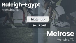 Matchup: Raleigh-Egypt vs. Melrose  2016