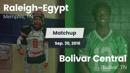 Matchup: Raleigh-Egypt vs. Bolivar Central  2016