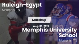 Matchup: Raleigh-Egypt vs. Memphis University School 2019