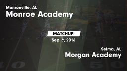 Matchup: Monroe Academy vs. Morgan Academy  2016