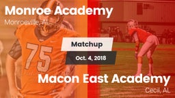 Matchup: Monroe Academy vs. Macon East Academy  2018
