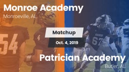 Matchup: Monroe Academy vs. Patrician Academy  2019