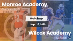 Matchup: Monroe Academy vs. Wilcox Academy  2020
