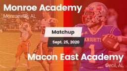 Matchup: Monroe Academy vs. Macon East Academy  2020