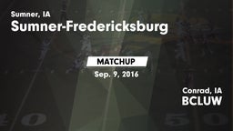 Matchup: Sumner-Fredericksbur vs. BCLUW  2016