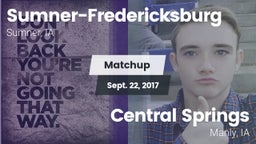 Matchup: Sumner-Fredericksbur vs. Central Springs  2017