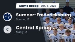 Recap: Sumner-Fredericksburg  vs. Central Springs  2023