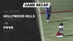 Recap: Hollywood Hills  vs. Piper  2016