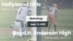 Matchup: Hollywood Hills vs. Boyd H. Anderson High 2019