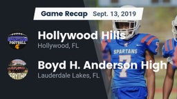 Recap: Hollywood Hills  vs. Boyd H. Anderson High 2019