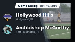 Recap: Hollywood Hills  vs. Archbishop McCarthy  2019