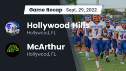 Recap: Hollywood Hills  vs. McArthur  2022