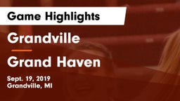 Grandville  vs Grand Haven  Game Highlights - Sept. 19, 2019