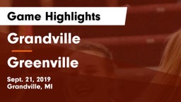 Grandville  vs Greenville Game Highlights - Sept. 21, 2019