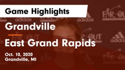 Grandville  vs East Grand Rapids  Game Highlights - Oct. 10, 2020