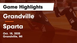 Grandville  vs Sparta  Game Highlights - Oct. 18, 2020