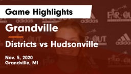 Grandville  vs Districts vs Hudsonville Game Highlights - Nov. 5, 2020