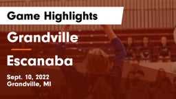 Grandville  vs Escanaba  Game Highlights - Sept. 10, 2022