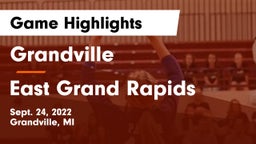 Grandville  vs East Grand Rapids  Game Highlights - Sept. 24, 2022