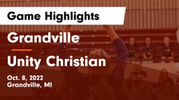 Grandville  vs Unity Christian  Game Highlights - Oct. 8, 2022