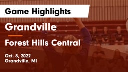 Grandville  vs Forest Hills Central  Game Highlights - Oct. 8, 2022