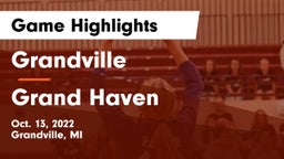 Grandville  vs Grand Haven  Game Highlights - Oct. 13, 2022