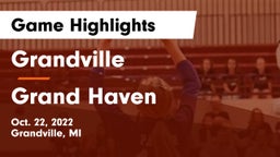 Grandville  vs Grand Haven  Game Highlights - Oct. 22, 2022