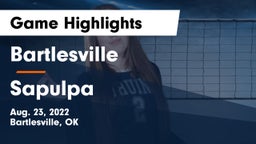 Bartlesville  vs Sapulpa  Game Highlights - Aug. 23, 2022