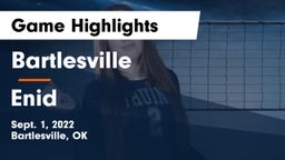 Bartlesville  vs Enid  Game Highlights - Sept. 1, 2022