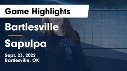 Bartlesville  vs Sapulpa  Game Highlights - Sept. 23, 2022